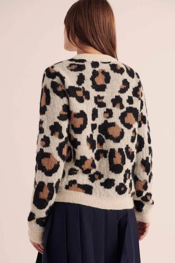 Vintage Leopard Print Cardigan