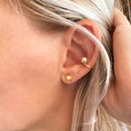 Delicate Pearl Ear Cuff - 18k Gold Filled
