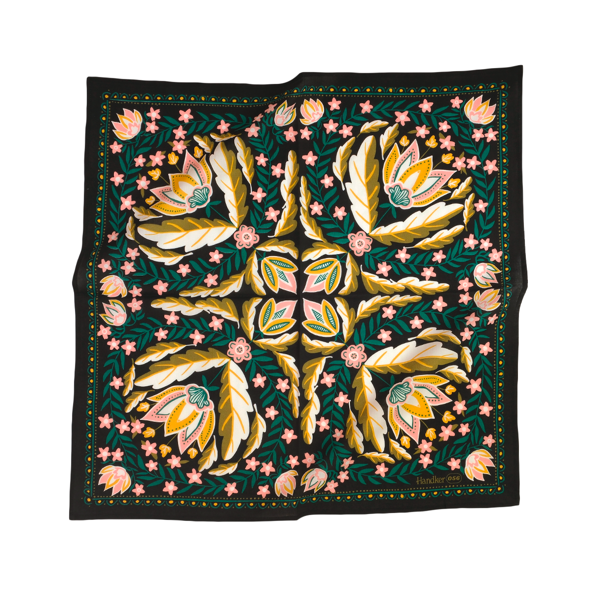 Betty Cotton Bandana – Black Floral