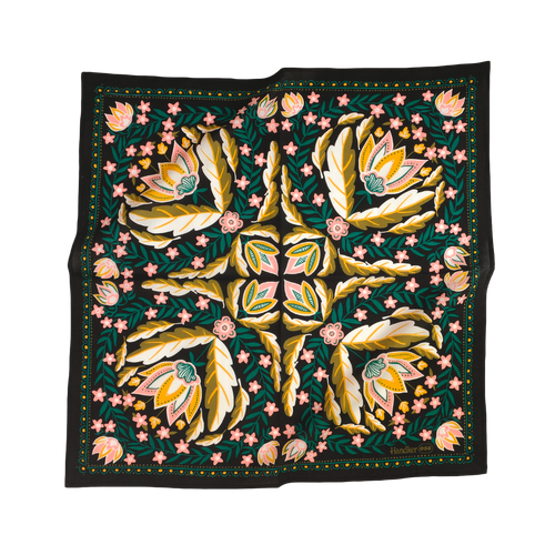 Betty Cotton Bandana – Black Floral