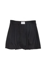 Black Scuba Bubble Mini Skirt