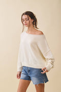 Relaxed Drop Shoulder Cozy Pullover