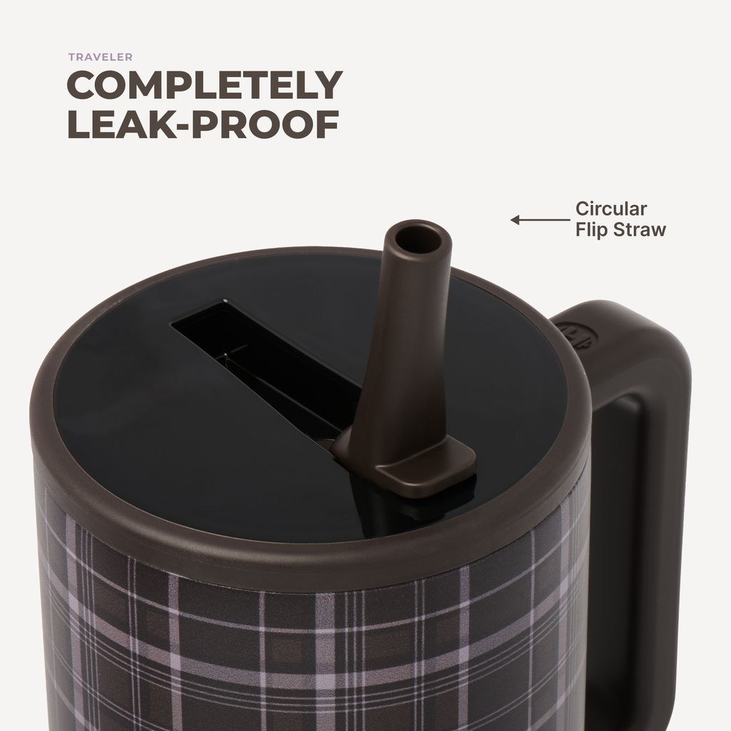 HydroJug Traveler 32 oz Tumbler – Flannel Plaid