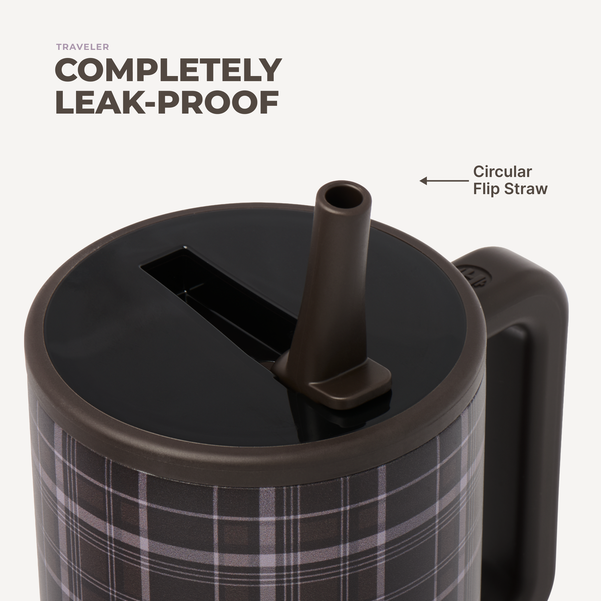 HydroJug Traveler 32 oz Tumbler – Flannel Plaid