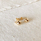 18k Gold Filled 10mm Teardrop Stud Earrings