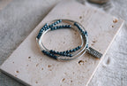 Beaded Triple Wrap Bracelet