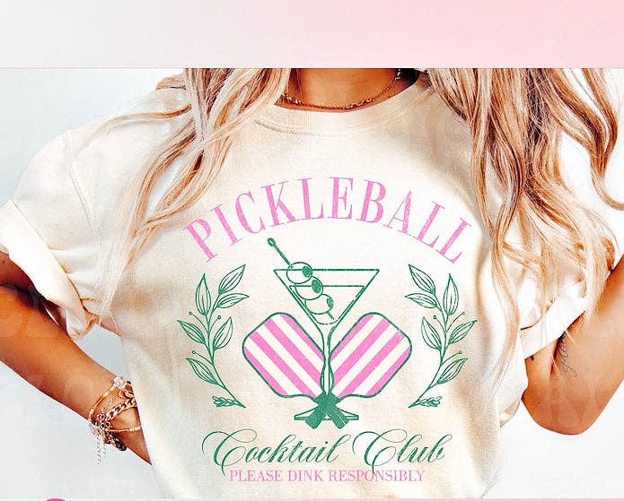 Pickleball Cocktail Club Graphic Tee