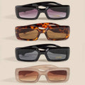 Luxe Thick Frame Rectangle Sunglasses
