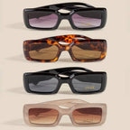 Luxe Thick Frame Rectangle Sunglasses