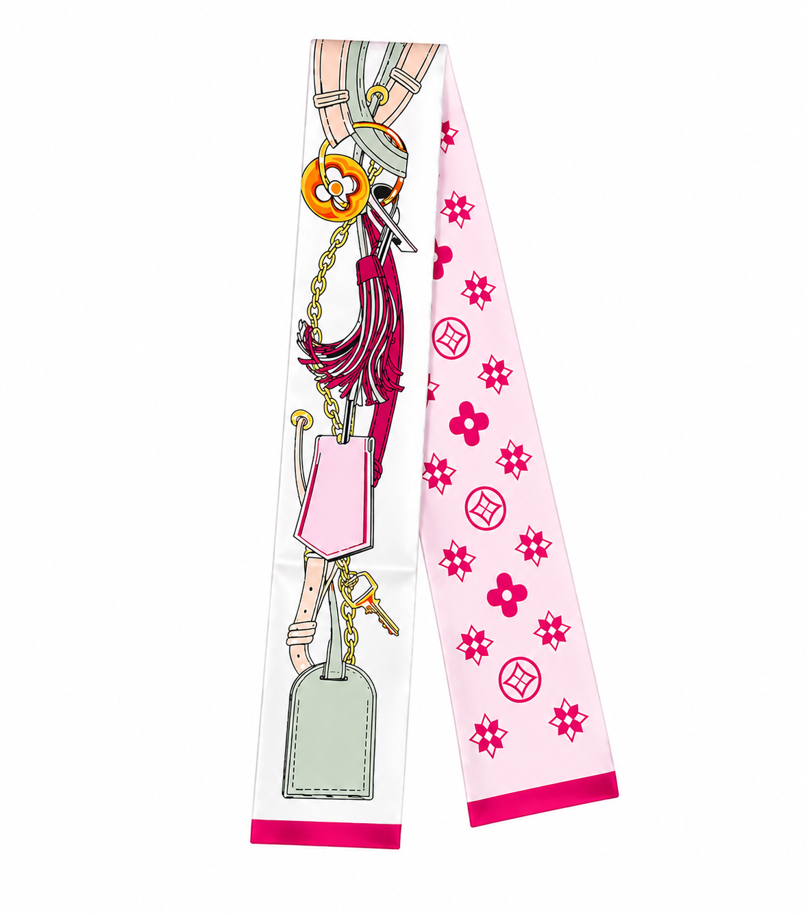 London Printed Twilly Bag Scarf