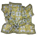 Clara 34" Wild Rag Bandana – Green & Purple
