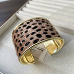 Zebra & Leopard Print Cuffed Bracelets