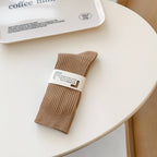 Macaron Cotton Crew Socks