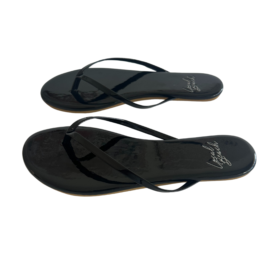Glossy Flip Flops