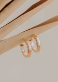 Flora Hoops | 14kt Gold Fill + Sterling Silver