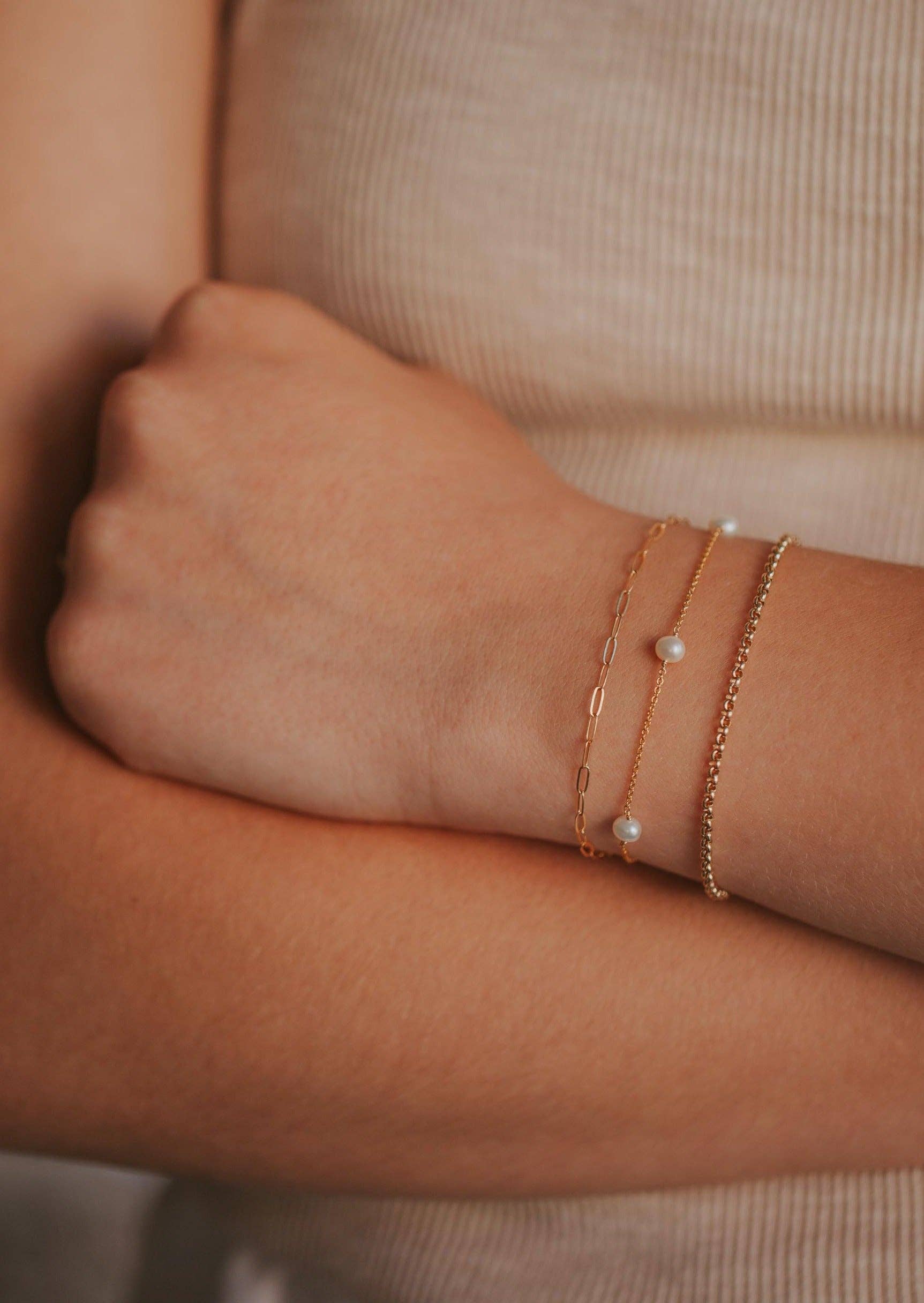 Maeve Bracelet | 14kt Gold Fill + Sterling Silver