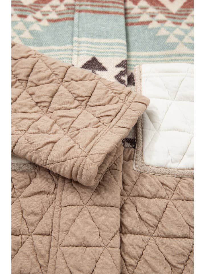 Western Aztec Quilted Patchwork Jacket