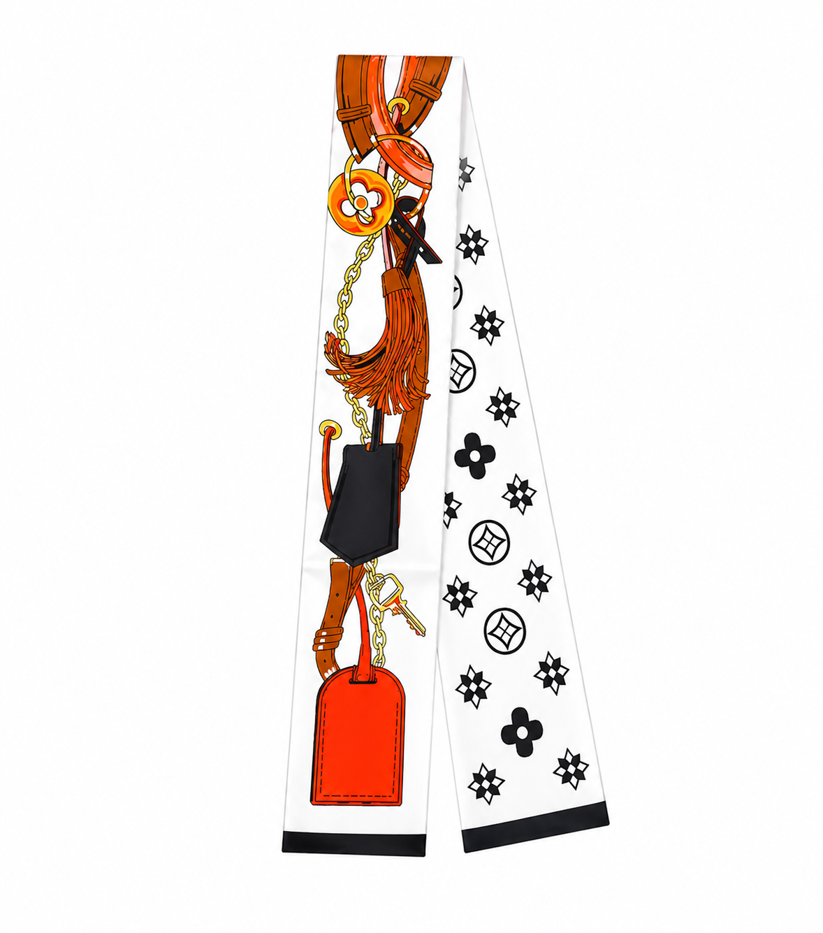 London Printed Twilly Bag Scarf