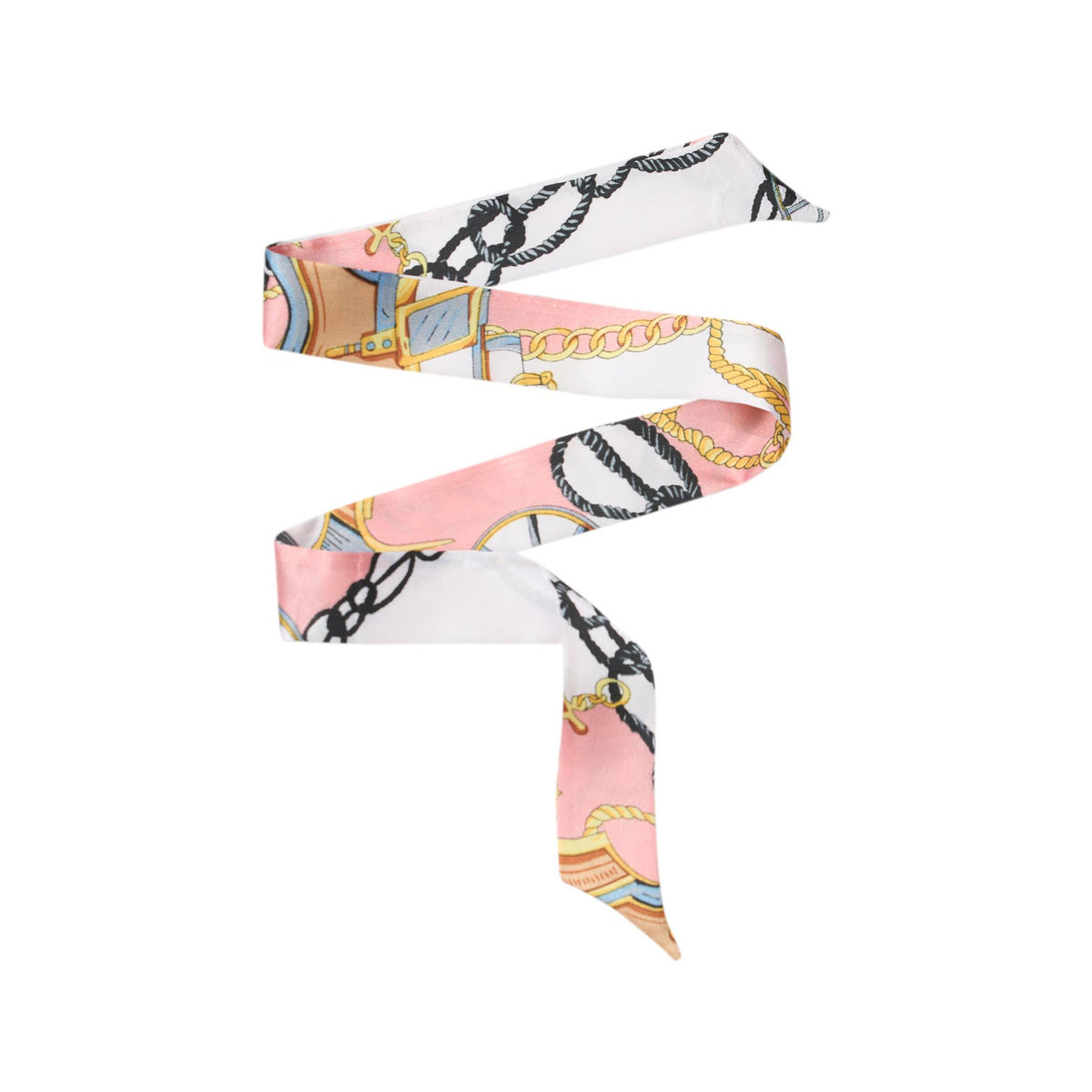 Silky Printed Twilly Bag Scarf