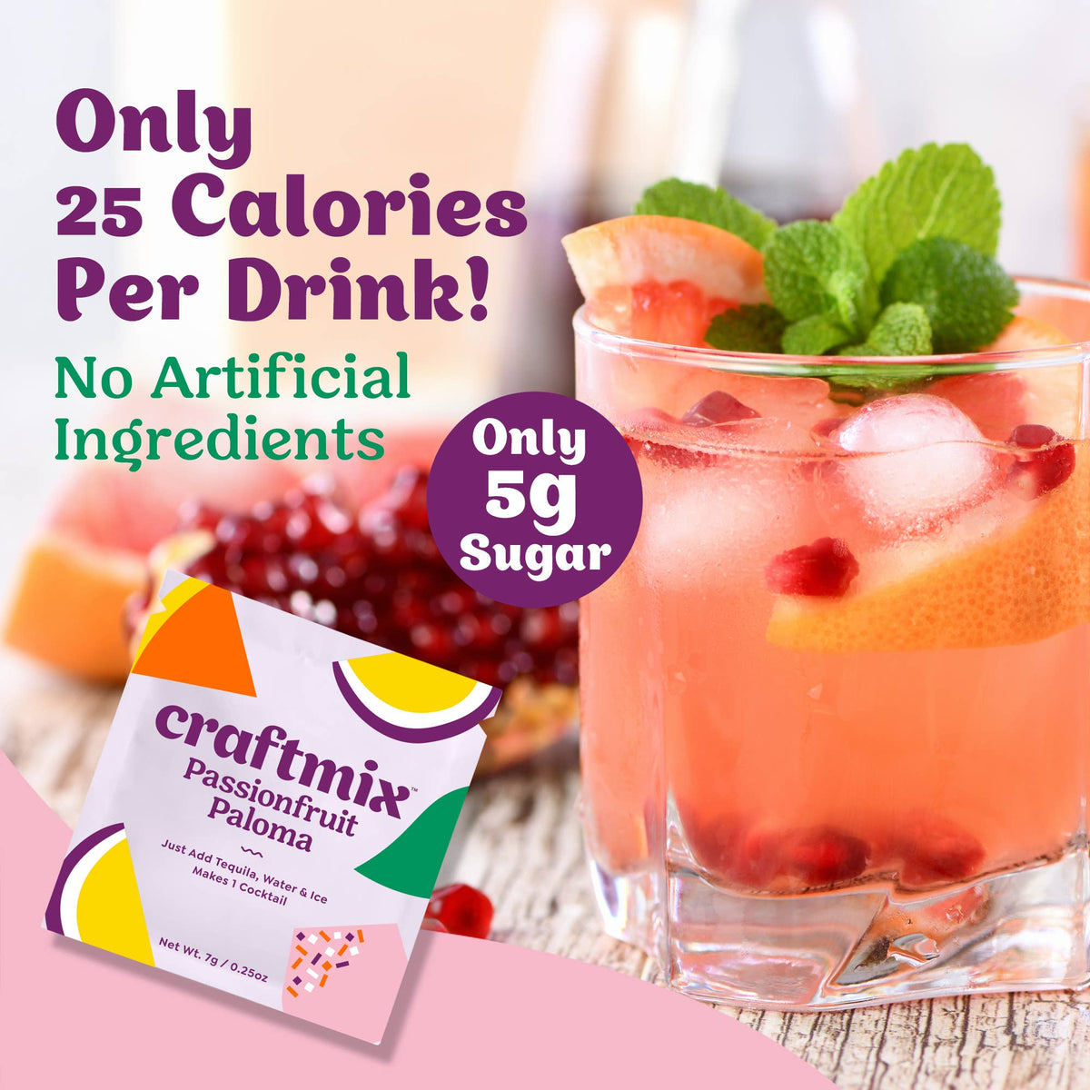 Craftmix Passionfruit Paloma Mixer – Single Packet