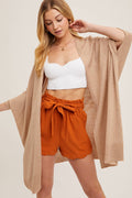 Wide Sleeve Open Front Cardigan