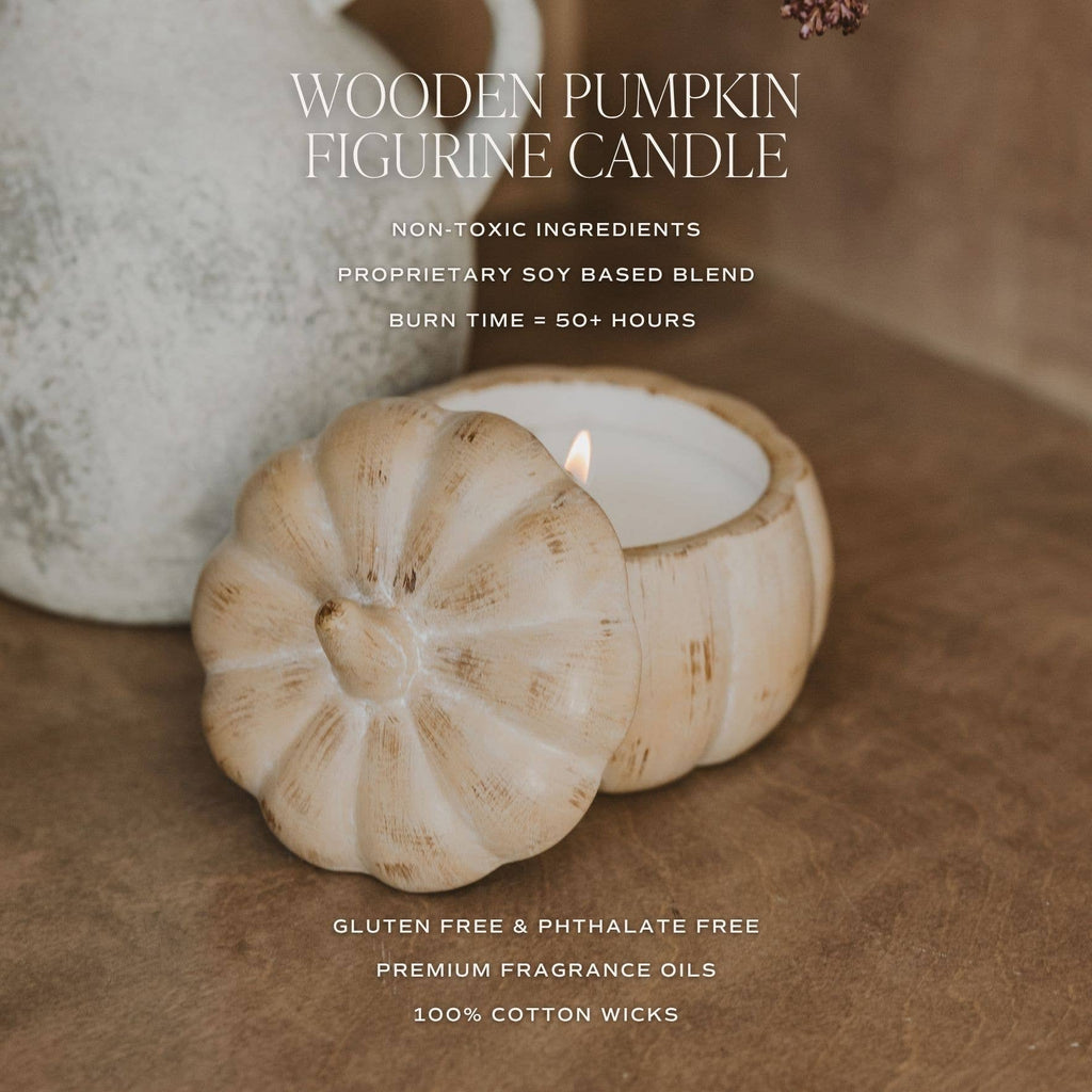 Pumpkin Spice Soy Candle in Ceramic Pumpkin – 8 oz