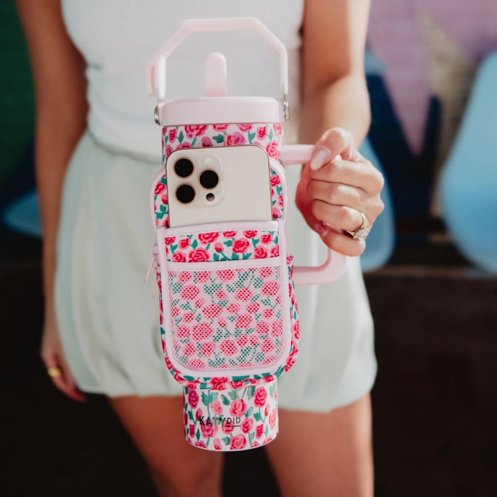 Whimsical Roses Tumbler Sling Bag