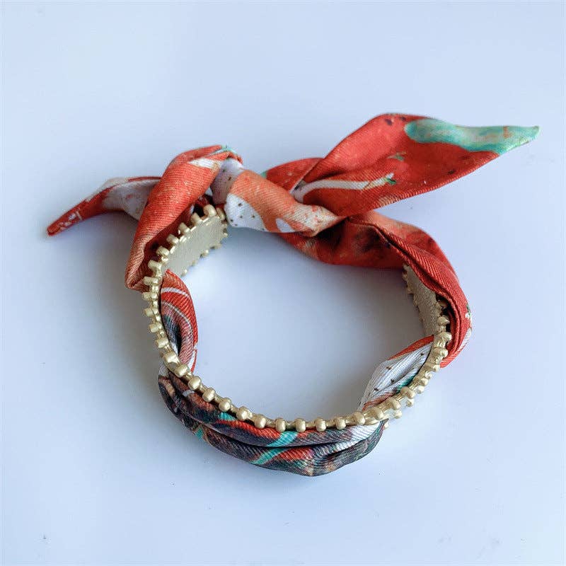 Vintage Matte Gold Bangle Bracelet
