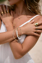 Beaded Triple Wrap Bracelet