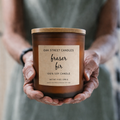 Soy Candle - Fraser Fir 9 oz. Frosted Amber Glass