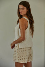 V-Neck Knit Tank Top