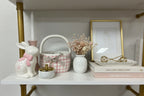 Pink Gingham Easter Basket