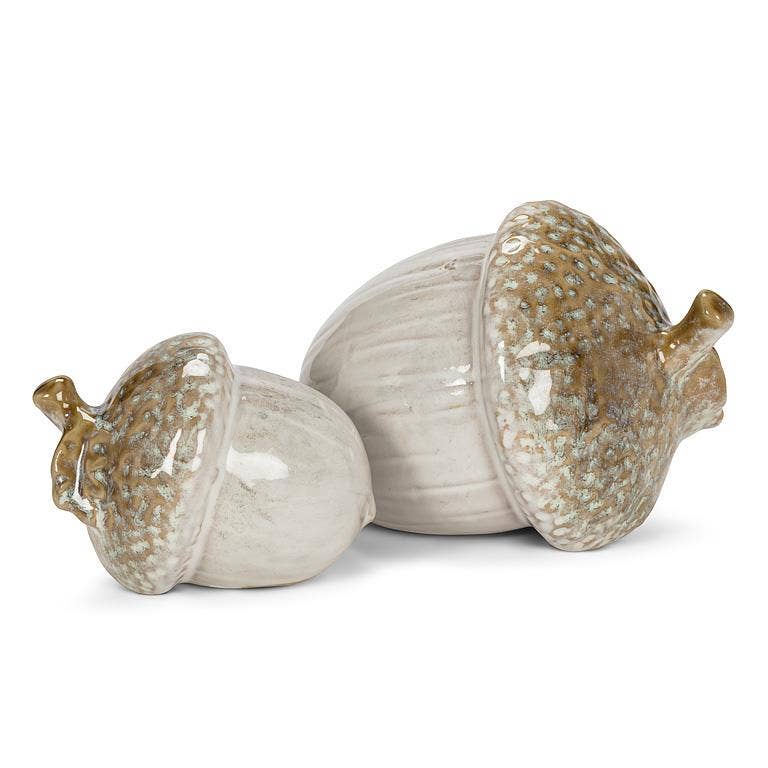 Small Porcelain Acorn Decor