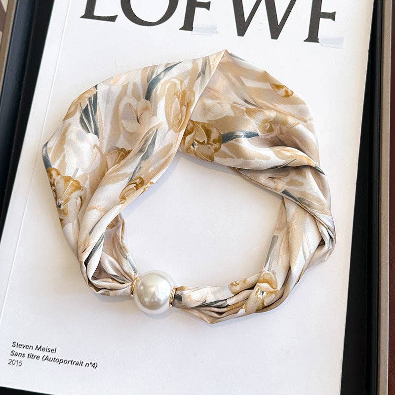 Lightweight Satin Neck Scarf