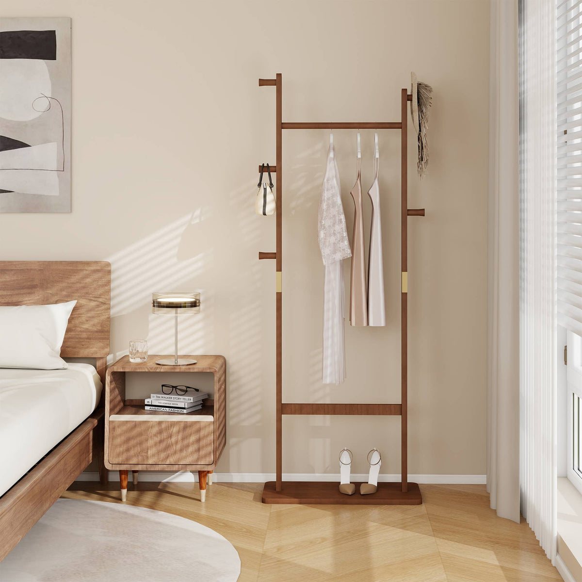 Coat Racks solid wood hanger 23.6* 11*71 in easy to assemble