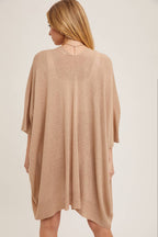Wide Sleeve Open Front Cardigan