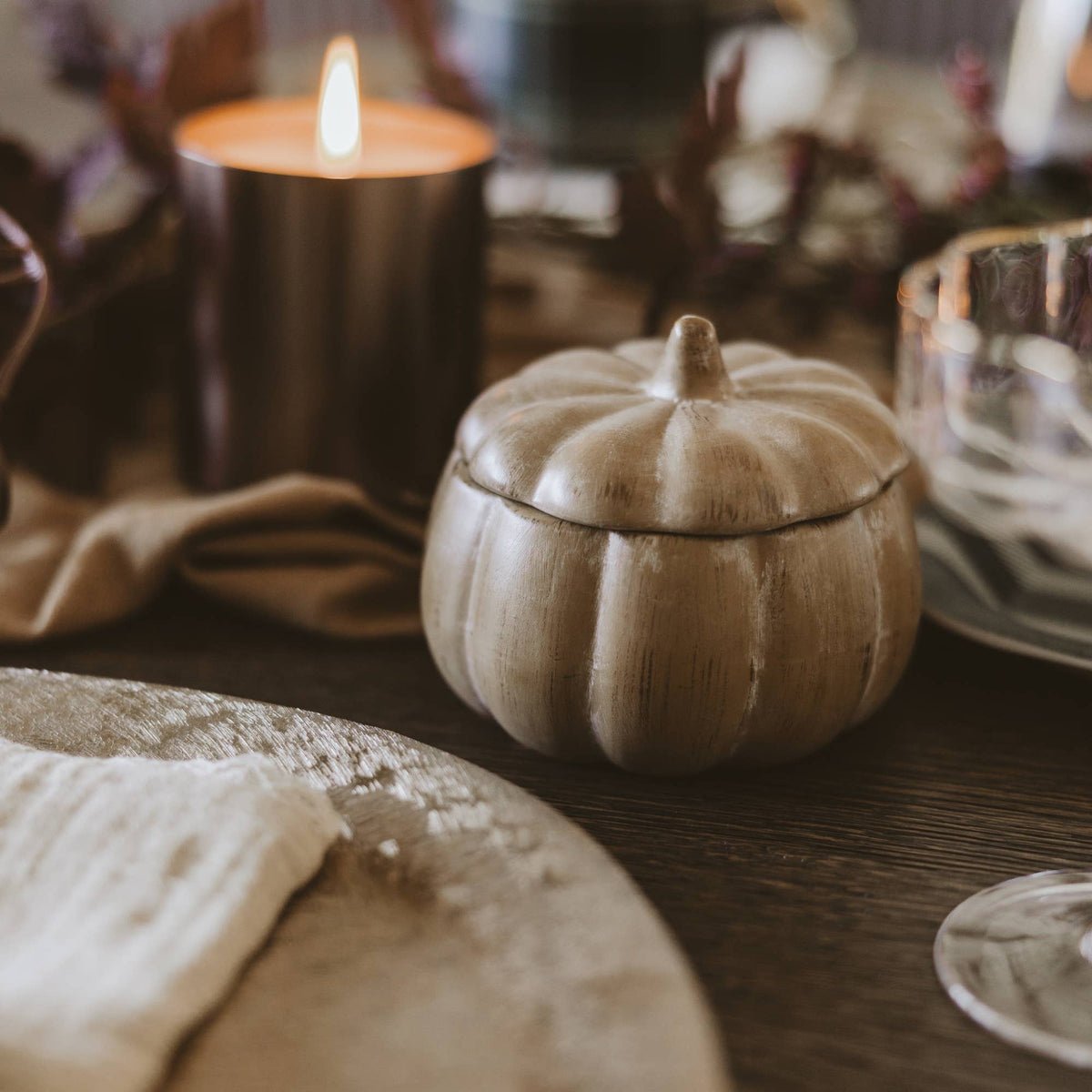 Pumpkin Spice Soy Candle in Ceramic Pumpkin – 8 oz