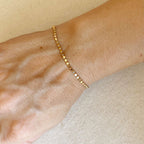 18k Gold Filled -Beaded Ball Bracelet