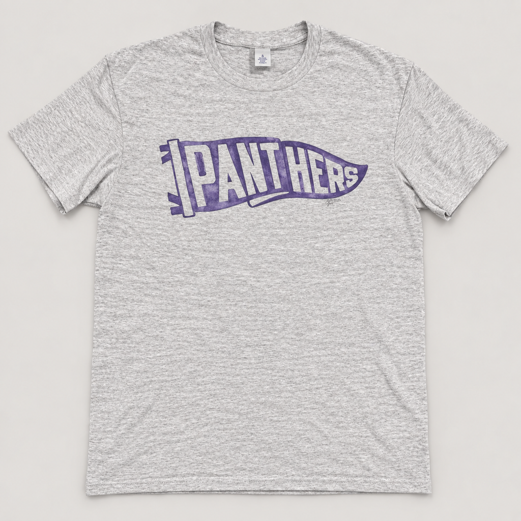 Panthers Pennant Crewneck Sweatshirt & Tee