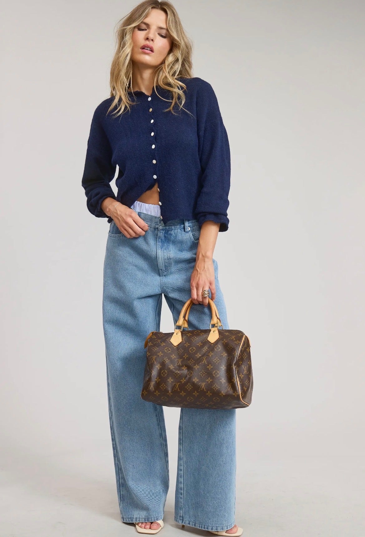 Long Sleeve Button-Down Cardigan