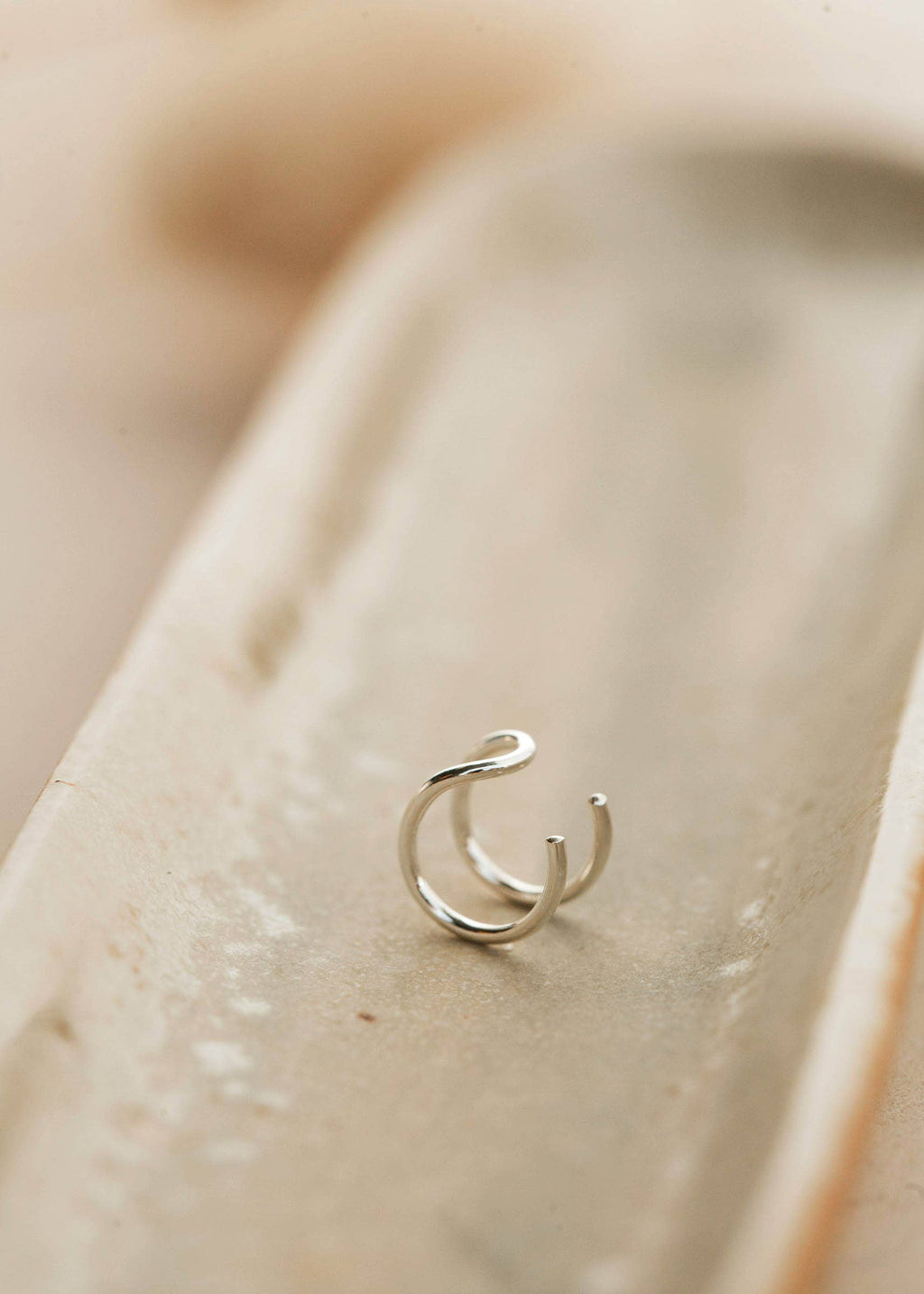 Double Up Ear Cuff | 14kt Gold Fill + Sterling Silver