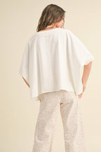 Bye & Wash Oversized Tee