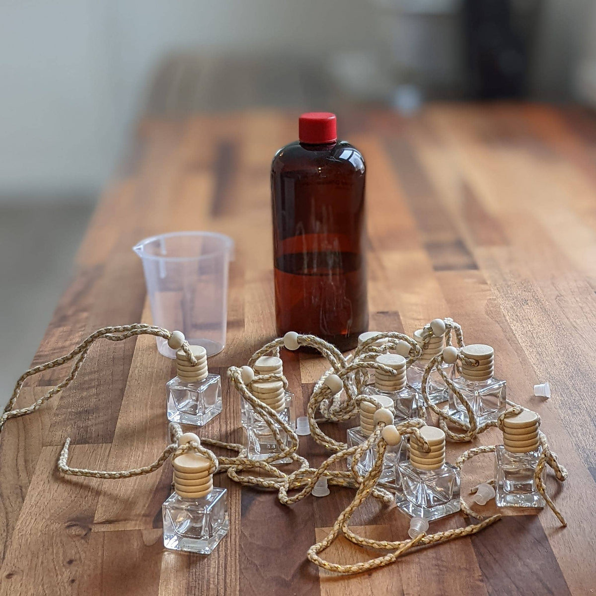 Scented Car Diffuser - Sea Salt + Linen .20 oz Glass Bottle