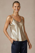 Luxe Whipstitch Satin Cami