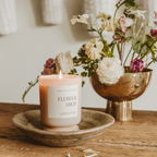Flower Shop 15 oz Soy Candle - Glass Matte Jar