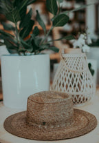 Sadie Palm Straw Rancher Hat – Wide Brim