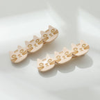 Zoe 3 Cat Face Barrette Hair Clip - Set of 2