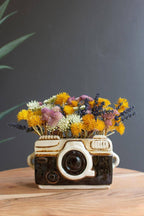 Vintage Ceramic Camera Planter