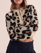 Vintage Leopard Print Cardigan