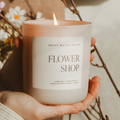 Flower Shop 15 oz Soy Candle - Glass Matte Jar